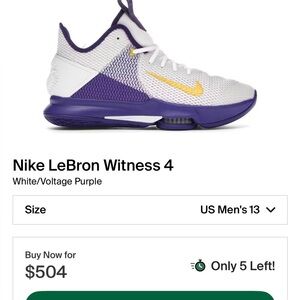 Nike Lebron Witness 4 Lakers